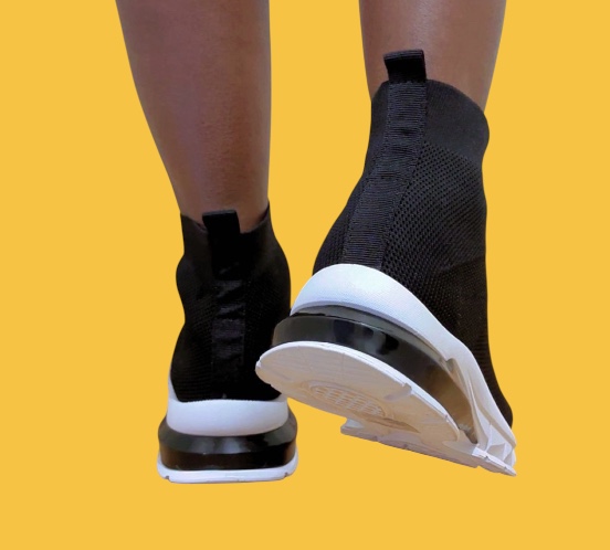 Anaïs - Basket Femme Montante NOIR