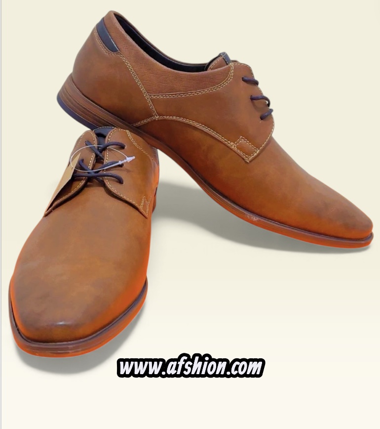 Derbies Marron Homme Motif uni Lacets Cuir