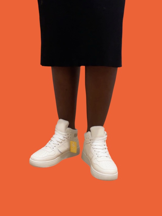 Beyoncé - Baskets femme Montante Blanc