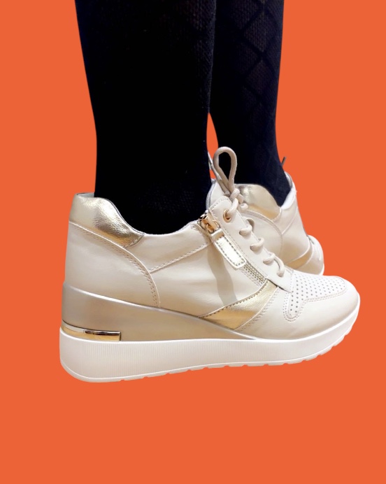 Mary - Baskets basses beige