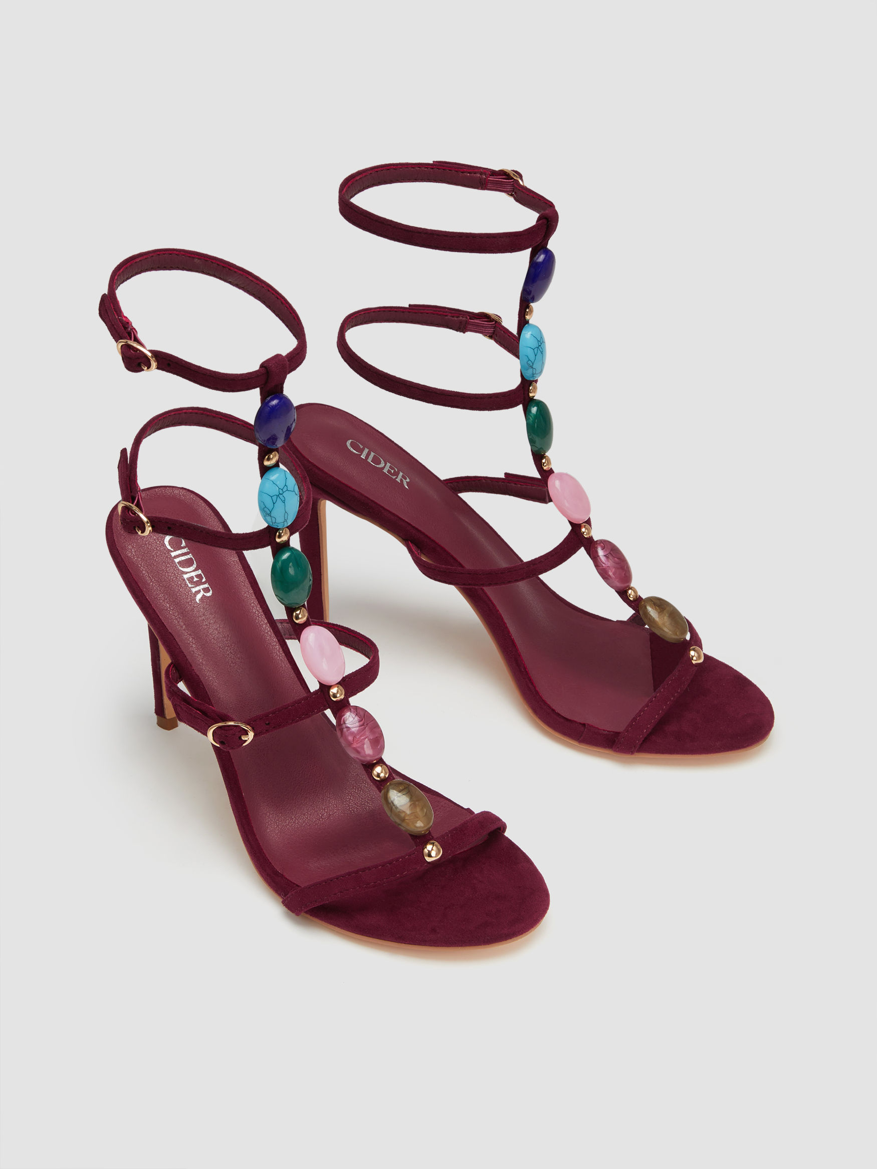 Rianna -  Sandales rouge bordeaux