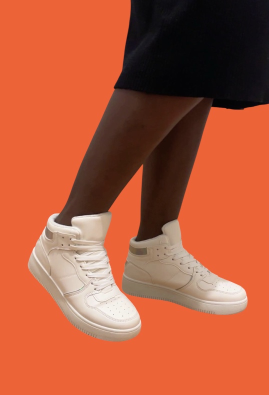 Beyoncé - Baskets femme Montante Blanc