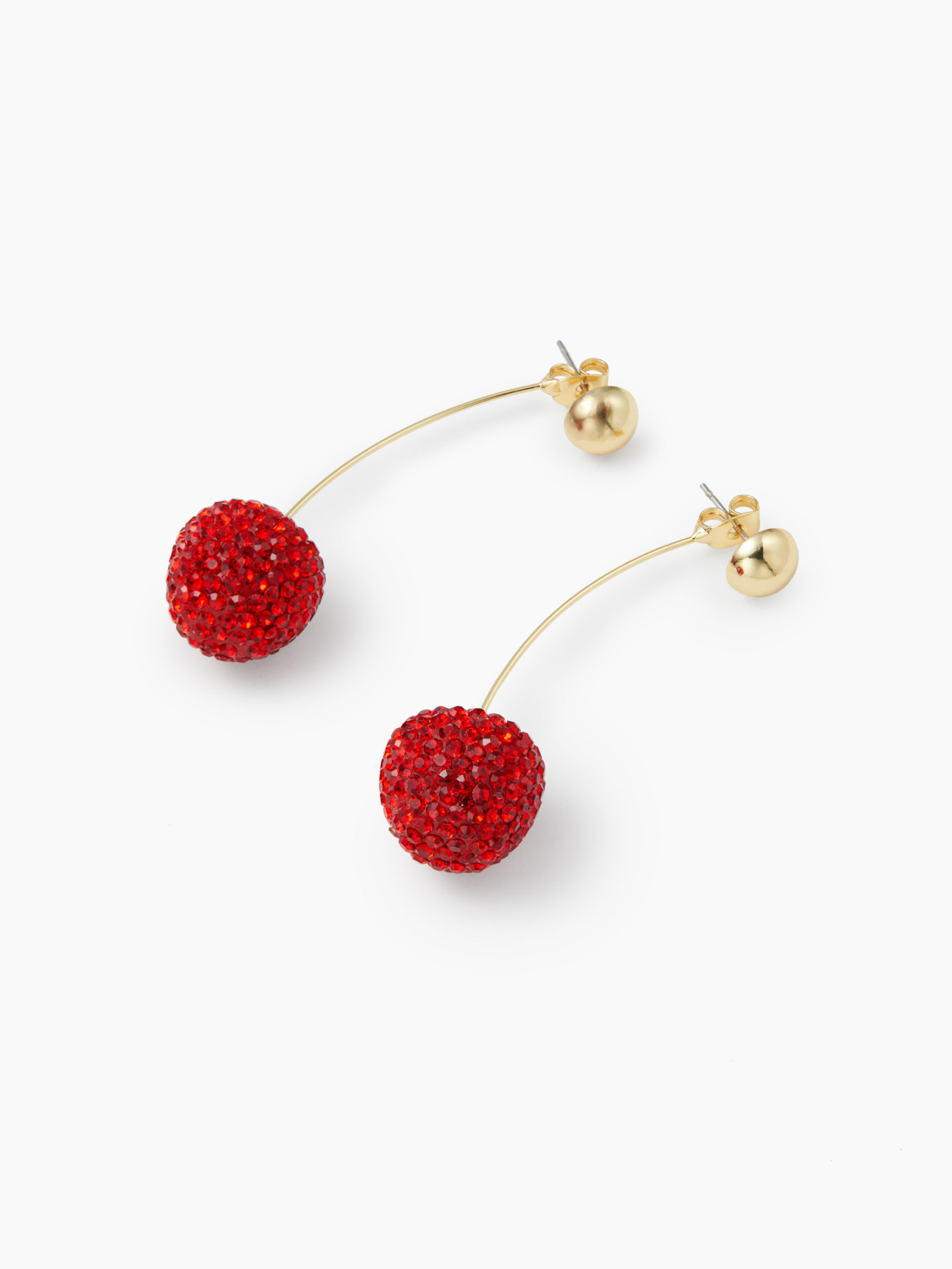 Andréa -  Boucles d'oreilles rouge