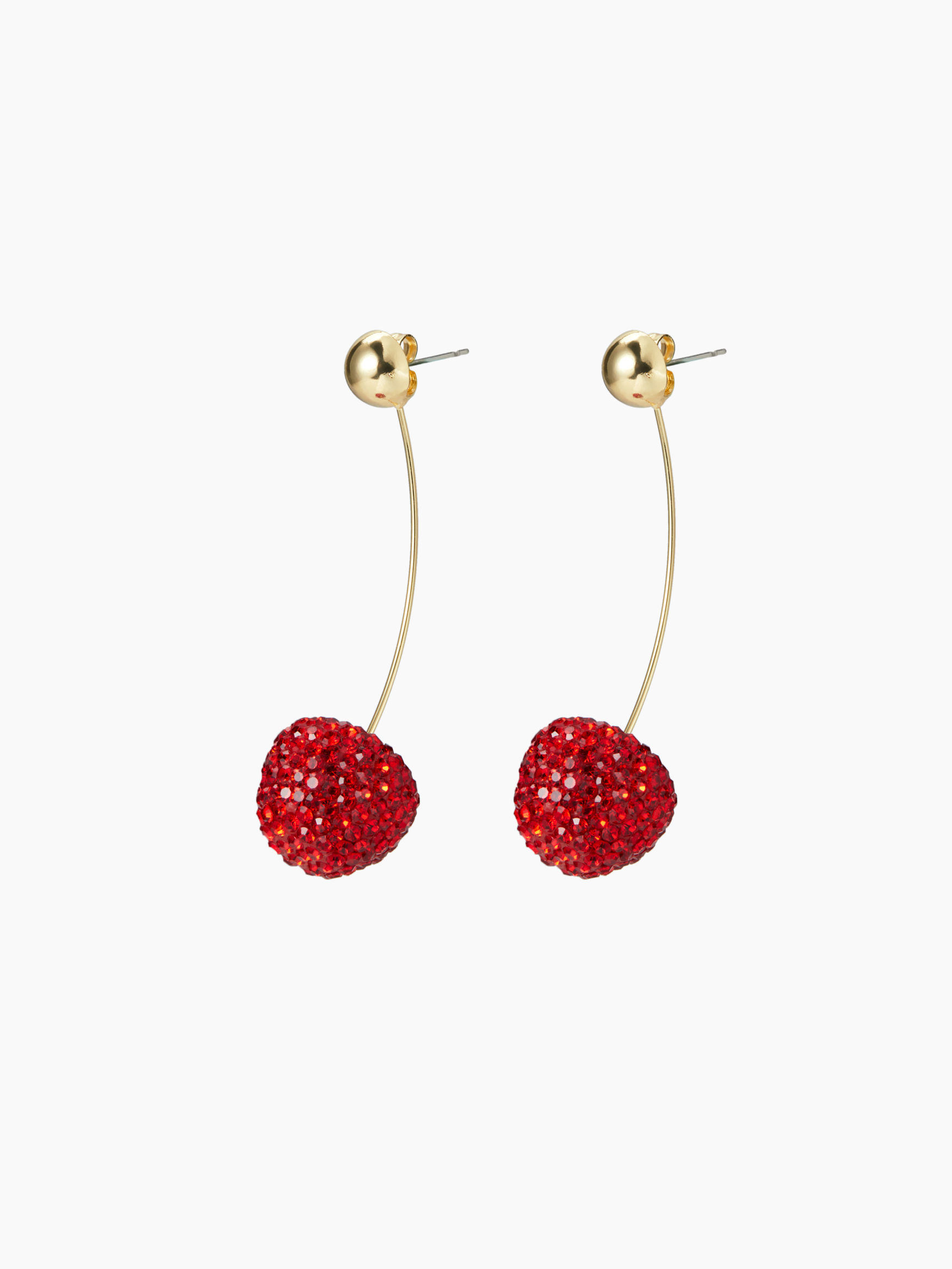 Andréa -  Boucles d'oreilles rouge
