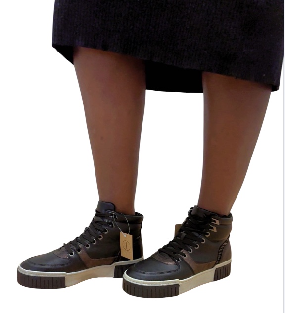 Rita - Basket Femme Montante NOIR